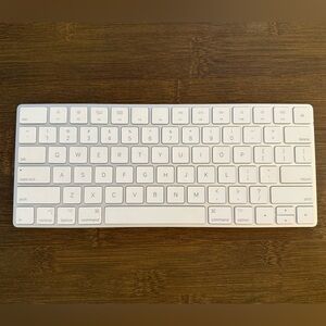 Apple Rechargeable Magic Keyboard with Lightning Port | Silver/White